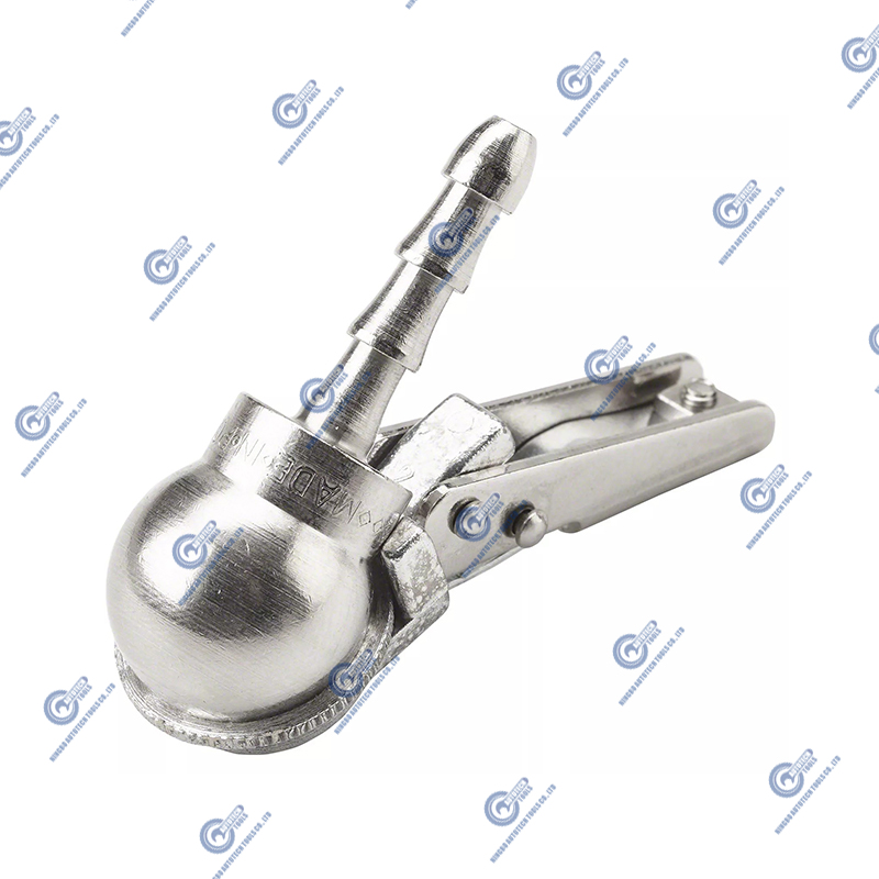 AC-06HD BORE BORE FOOT FOOT AIR CHUCK พร้อมคลิป, BARB ท่อ 9 มม.