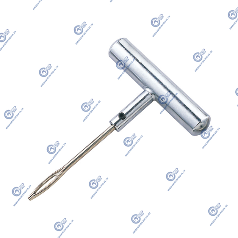TRT-11H ตาข่ายตาด้วยสล็อตปลาย T-Handle, Chrome